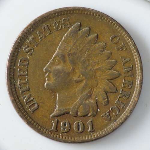 USA , 1901 Indian Head Cent, Indian Head Penny