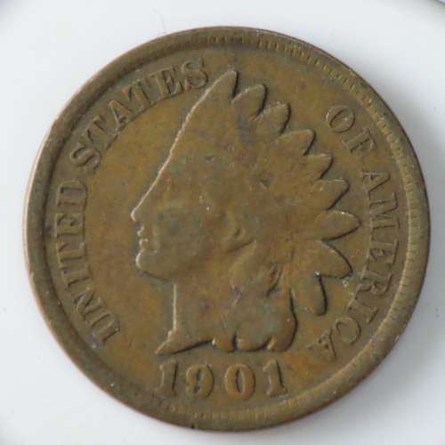 USA , 1901 Indian Head Cent, Indian Head Penny