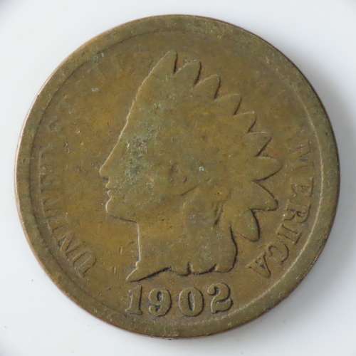 USA , 1902 Indian Head Cent, Indian Head Penny