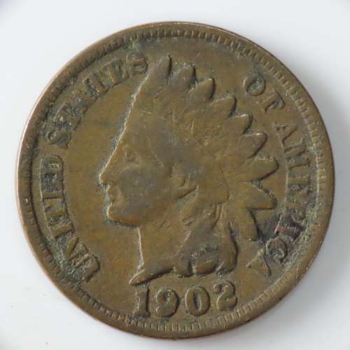 USA , 1902 Indian Head Cent, Indian Head Penny