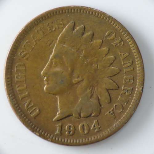USA , 1904 Indian Head Cent, Indian Head Penny