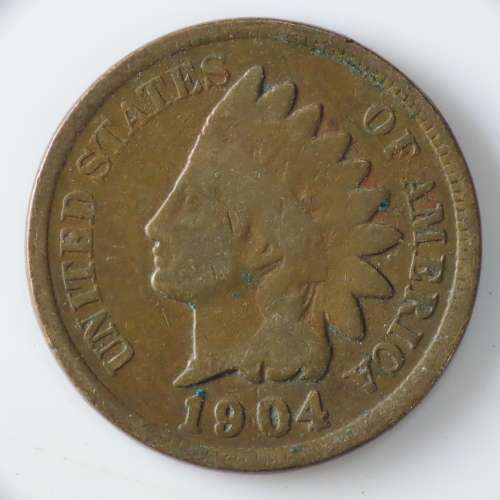 USA , 1904 Indian Head Cent, Indian Head Penny