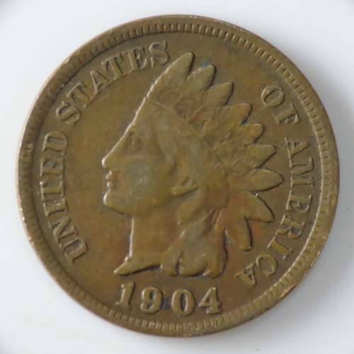 USA , 1904 Indian Head Cent, Indian Head Penny