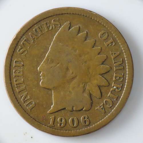 USA , 1906 Indian Head Cent, Indian Head Penny