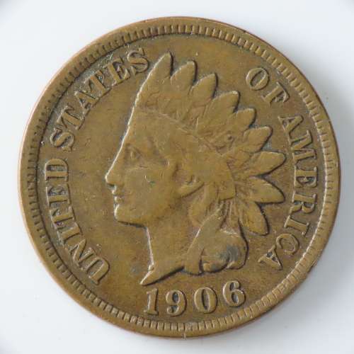 USA , 1906 Indian Head Cent, Indian Head Penny
