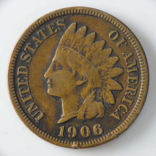 USA , 1906 Indian Head Cent, Indian Head Penny