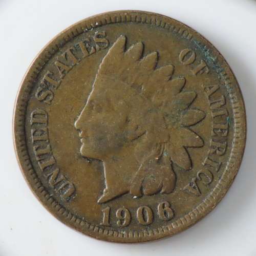 USA , 1906 Indian Head Cent, Indian Head Penny