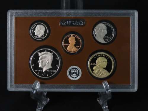 USA , 2011 Complete Proof set, Including National Parks Quarters + Presidential Dollars, 14 coin Set