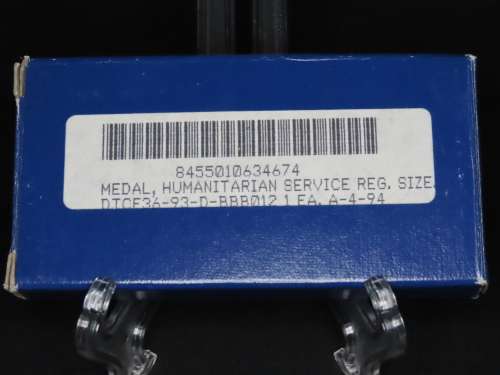 United States Armed Forces Humanitarian Service Medal, in original box with Ribbon, USA