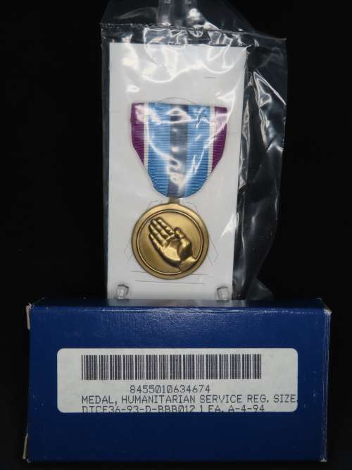 United States Armed Forces Humanitarian Service Medal, in original box with Ribbon, USA