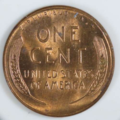 USA , 1956 D Lincoln Cent, BU Wheat Penny , Denver Mint, Uncirculated Gem Red