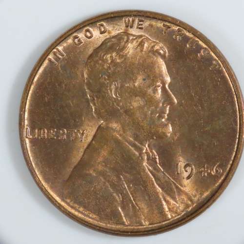 USA , 1946 Lincoln Cent, BU Wheat Penny , Philadelphia Mint, Uncirculated Gem Red