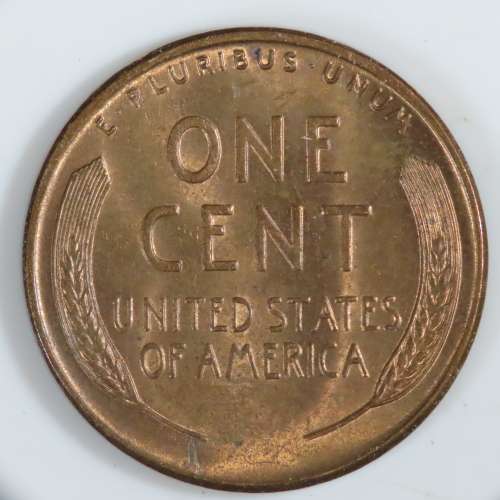 USA , 1948 D Lincoln Cent, BU Wheat Penny , Denver Mint, Uncirculated Gem Red