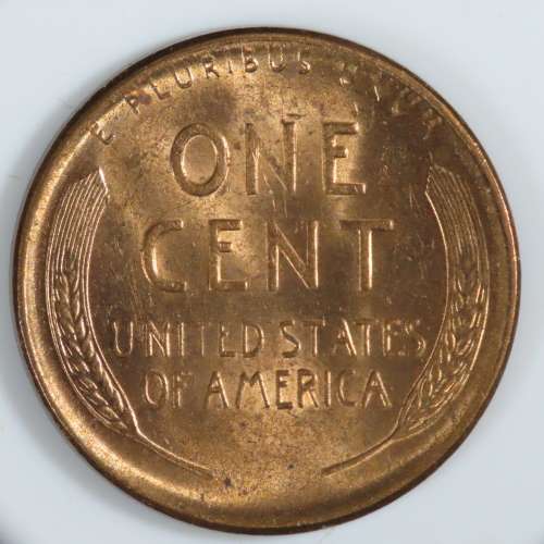 USA , 1950 D Lincoln Cent, BU Wheat Penny , Denver Mint, Uncirculated Gem Red