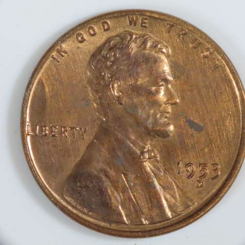 USA , 1953 D Lincoln Cent, BU Wheat Penny , Denver Mint, Uncirculated Gem Red