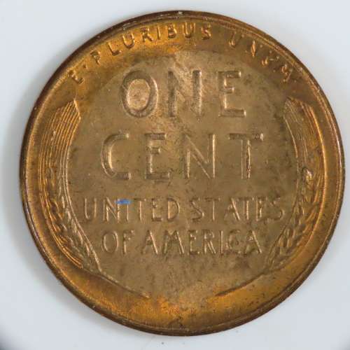 USA , 1955 Lincoln Cent, BU Wheat Penny , Philadelphia Mint, Uncirculated Gem Red