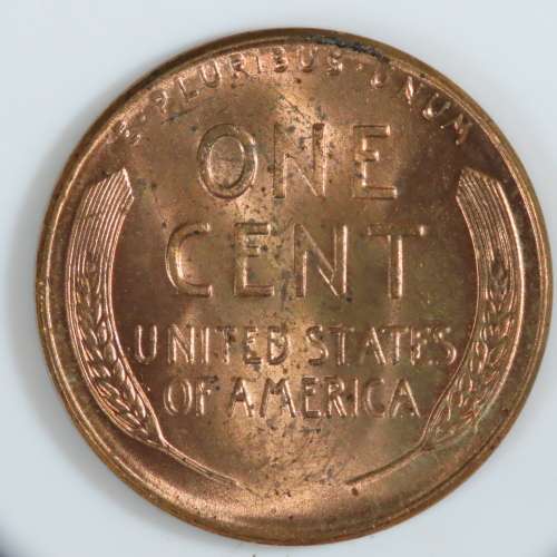USA , 1956 Lincoln Cent, BU Wheat Penny , Philadelphia Mint, Uncirculated Gem Red