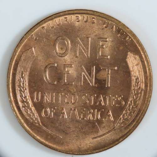 USA , 1956 D Lincoln Cent, BU Wheat Penny , Denver Mint, Uncirculated Gem Red