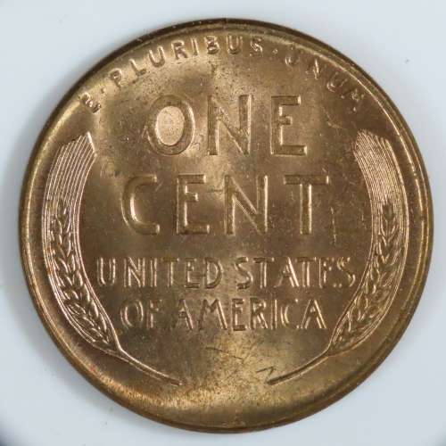USA , 1945 Lincoln Cent, BU Wheat Penny , Philadelphia Mint, Uncirculated Gem Red