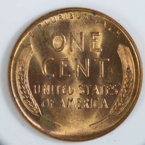 USA , 1956 D Lincoln Cent, BU Wheat Penny , Denver Mint, Uncirculated Gem Red