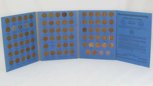 Complete Lincoln Cent PDS Set 1941 to 1974, 86 Coins in Folder