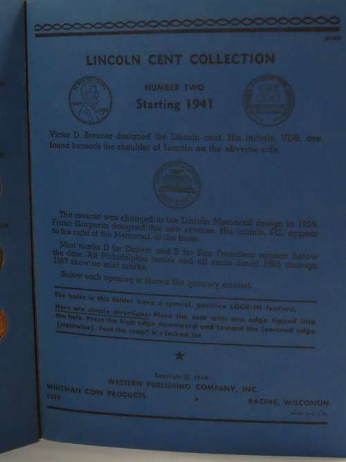 Complete Lincoln Cent PDS Set 1941 to 1973, 84 Coins in Folder