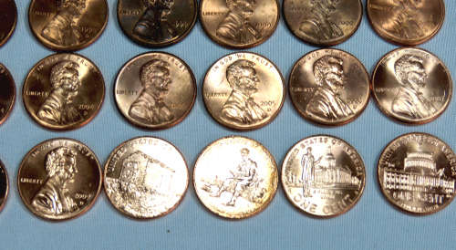 Complete Lincoln Cent PDS Set 1941 to 2009, 168 Coins including 1982 + 2009 Varieties
