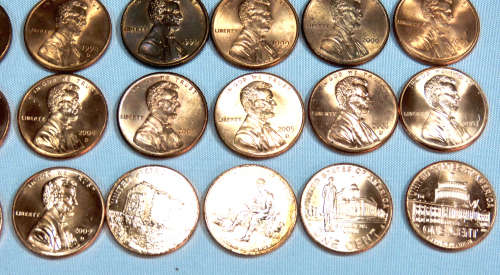 Complete Lincoln Cent PDS Set 1941 to 2009, 168 Coins including 1982 + 2009 Varieties