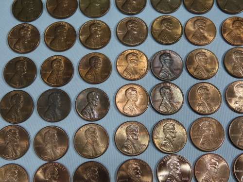 Complete Lincoln Cent PDS Set 1941 to 2009, 168 Coins including 1982 + 2009 Varieties