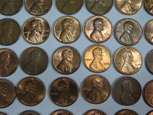 Complete Lincoln Cent PDS Set 1941 to 2009, 168 Coins including 1982 + 2009 Varieties
