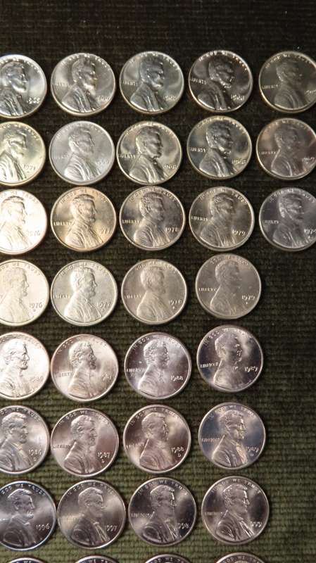 Complete Lincoln Memorial Cent PDS Set 1959 to 2022, 144 Coins including 1960 1982 and 2009Varieties
