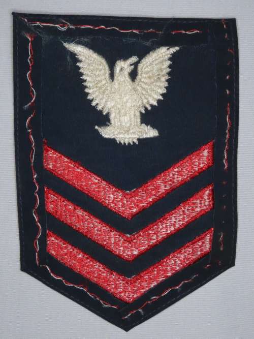 United States Navy Petty Officer 1st Class Rank Insignia Patch E6, PO1