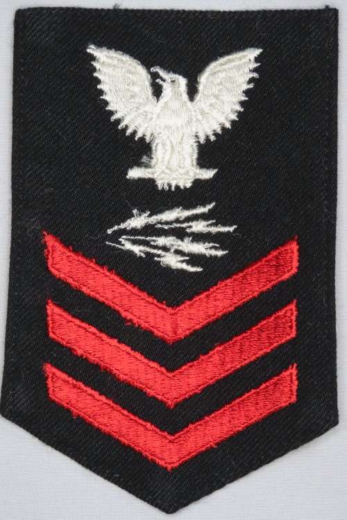 United States Navy Petty Officer 1st Class Rank Insignia Patch E6, Information Systems Technician