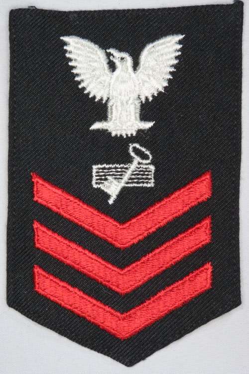 United States Navy Petty Officer 1st Class Rank Insignia Patch E6, Disbursing Clerk