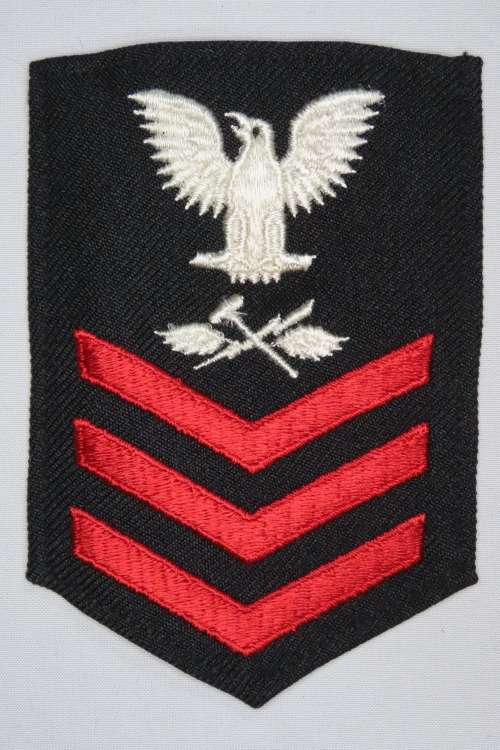 United States Navy Petty Officer 1st Class Rank Insignia Patch E6, Aviation Support Equipment Techni