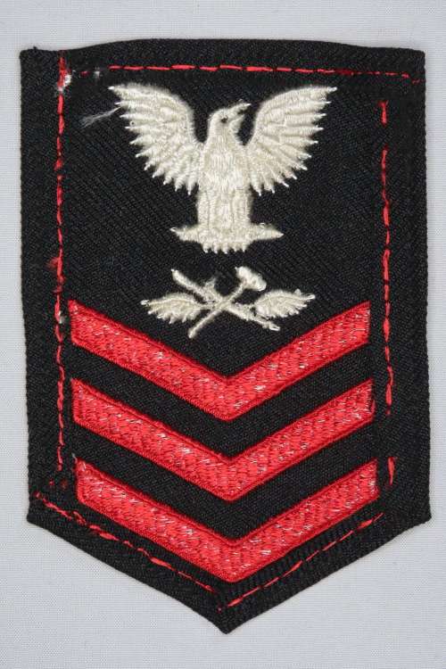United States Navy Petty Officer 1st Class Rank Insignia Patch E6, Aviation Support Equipment Techni