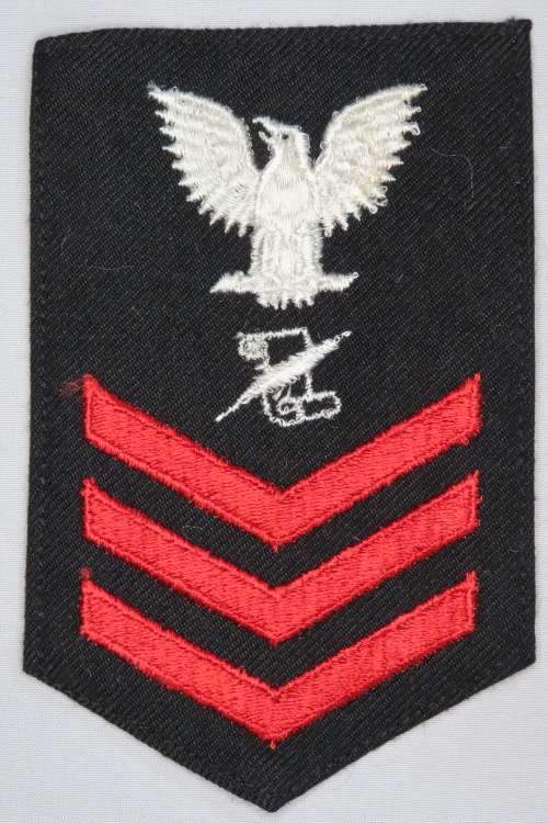 United States Navy Petty Officer 1st Class Rank Insignia Patch E6, Journalist