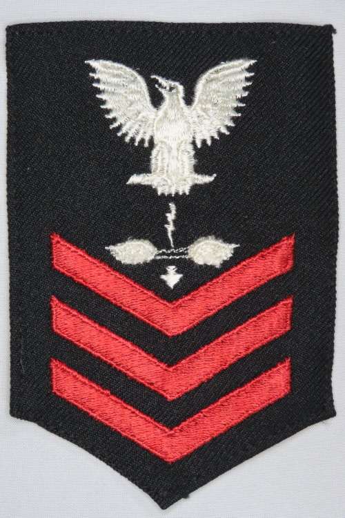 United States Navy Petty Officer 1st Class Rank Insignia Patch E6,  Aviation antisubmarine warfare