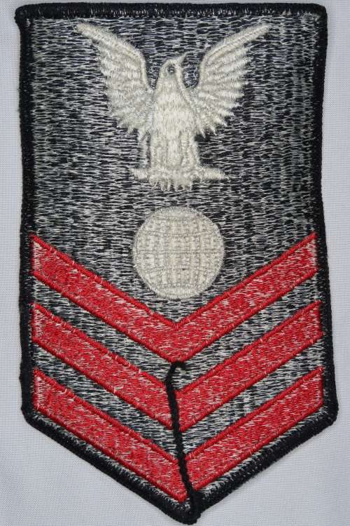 United States Navy Petty Officer 1st Class Rank Insignia Patch E6, Electrician`s Mate