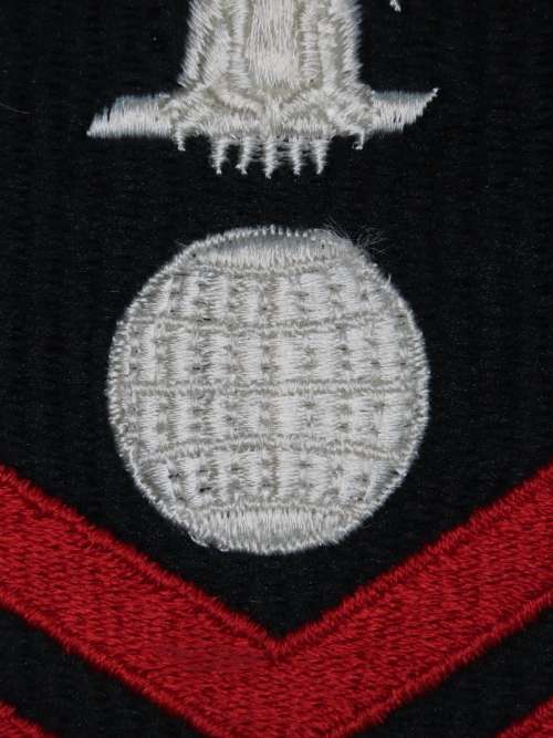 United States Navy Petty Officer 1st Class Rank Insignia Patch E6, Electrician`s Mate
