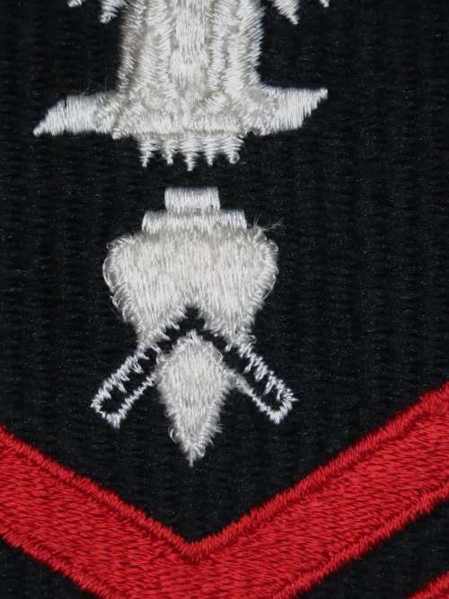 United States Navy Petty Officer 1st Class Rank Insignia Patch E6, Builder