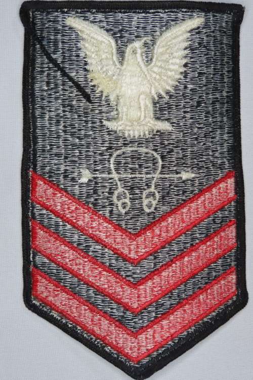 United States Navy Petty Officer 1st Class Rank Insignia Patch E6, Sonar Technician
