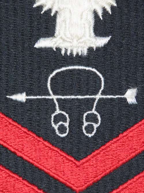 United States Navy Petty Officer 1st Class Rank Insignia Patch E6, Sonar Technician