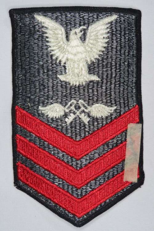 United States Navy Petty Officer 1st Class Rank Insignia Patch E6, Aviation Storekeeper