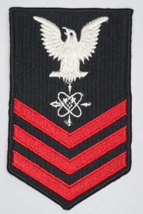 United States Navy Petty Officer 1st Class Rank Insignia Patch E6, Data Systems Technician