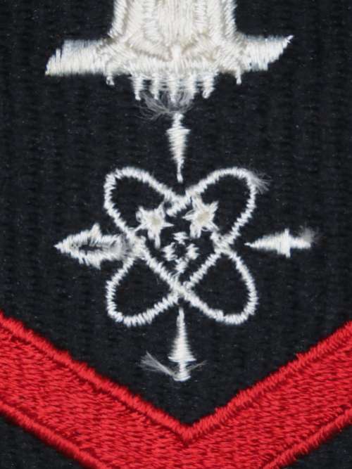 United States Navy Petty Officer 1st Class Rank Insignia Patch E6, Data Systems Technician