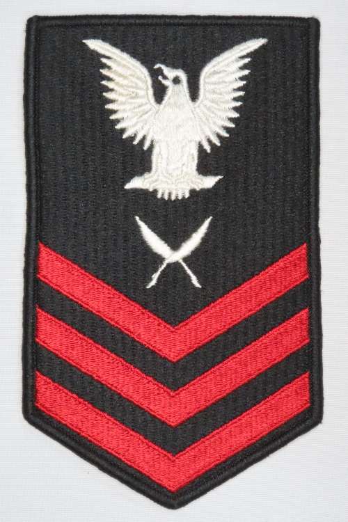 United States Navy Petty Officer 1st Class Rank Insignia Patch E6, Yeoman
