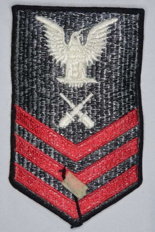 United States Navy Petty Officer 1st Class Rank Insignia Patch E6, Gunner`s Mate