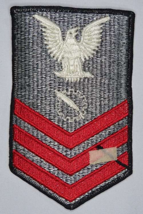 United States Navy Petty Officer 1st Class Rank Insignia Patch E6, Data Processing Technician