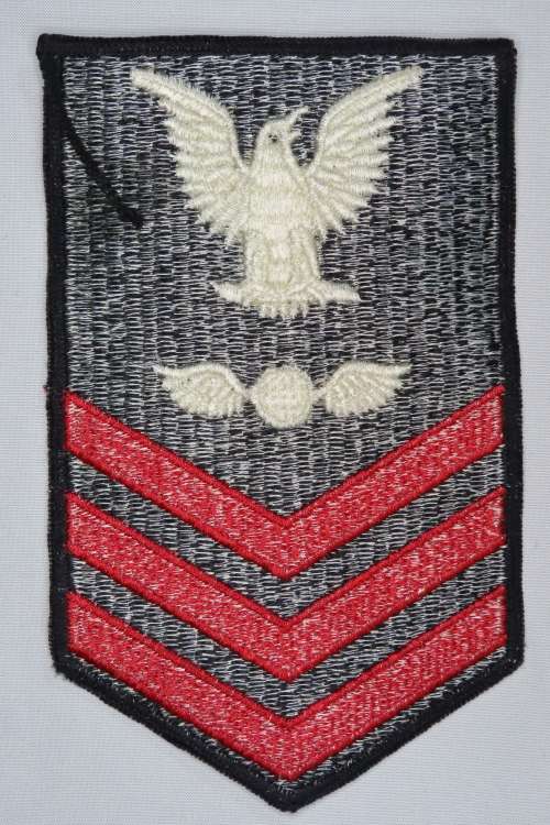 United States Navy Petty Officer 1st Class Rank Insignia Patch E6, Aviation Electrician`s Mate